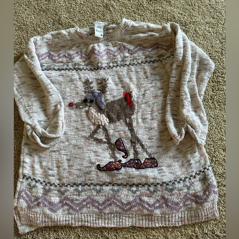 Christmas reindeer ugly sweater
